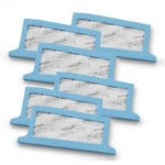 Philips DreamStation Ultrafine Filter 6-Pack — six ultrafine disposable CPAP filters in blue plastic frames for the Philips DreamStation CPAP machine