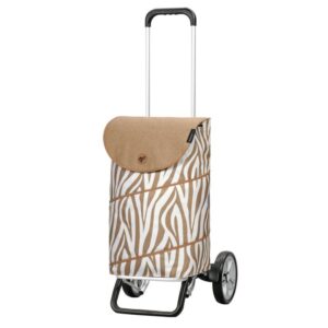 Andersen Shopping Trolley Alu Star Tyra 20cm Wheels - Zebra
