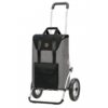 Andersen Royal Senta 2.0 shopping trolley in grey and black with 25 cm spoked wheels
