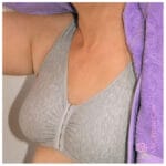 Camp Scandinavia Leisure Prosthesis Bra Grey — grey soft cotton front-closure prosthesis bra with internal side pockets for breast prosthesis