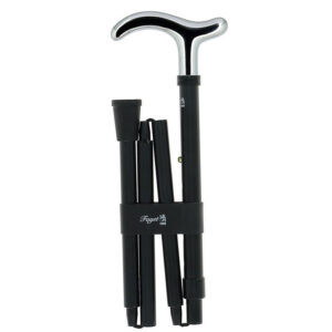 Cannes Fayet Folding Chrome Handle Walking Cane