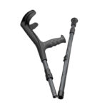 Popab OPO foldable crutch in blue metallic with carry bag