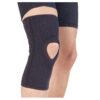 Black Camp Scandinavia Active X Sleeve knee support worn on a knee, front view