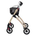 Champagne Jaguar from the side Champagne rollator from the side