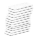 ResMed AirSense 11 Hypoallergenic Filter 12-Pack — twelve square white hypoallergenic CPAP filters with finer pleated material for the ResMed AirSense 11 CPAP machine