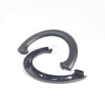 Andersen C-Handle Spare Handle for Scala shopping trolley — dark grey ergonomic C-shaped plastic handle in two halves for Scala and Scala Plus trolleys