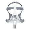F&P Full Face Mask Simplus — clear CPAP full face mask with gray Ergoform headgear, front view
