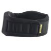 Black Vission cervical collar seen from the front with the padded panel and the Vission label