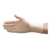 Camp Scandinavia oedema glove in beige with full fingers, seen from the back of the hand