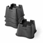 Vitility furniture raisers dark plastic set of four under chair legs