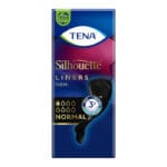 TENA Silhouette Noir Normal Black Disposable Underwear 26-pack — black incontinence underwear for women with feminine lace-like pattern