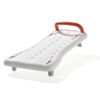 White Etac Fresh bath board with an orange handle and grey adjustable side stops