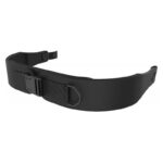 Rehasense Adjustable Back Strap for Athlon and Server — black 8 cm wide adjustable back strap with hook-and-loop closure that screws onto a Rehasense Athlon or Server rollator frame