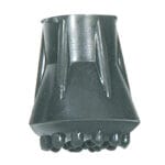 Classic Canes Type C ferrule in grey rubber with a bell shape and knobbly base