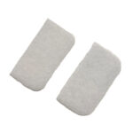 Yuwell YH-480 Standard Filter 2-Pack — two square white standard CPAP filters that slide into the filter slot on the back of a Yuwell YH-480 CPAP machine
