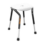 Trust Care Lets Shower shower stool white with adjustable aluminium legs