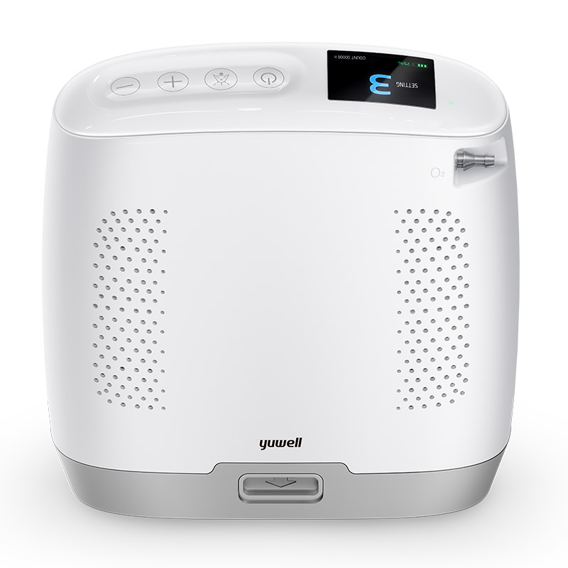 Yuwell Spirit-3 portable oxygen concentrator lightweight 2.4kg with carrying case for oxygen therapy