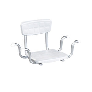 Adjustable bathtub seat with backrest - LM Global Design Bath Seat with Back - Article Number KING-BSB-00