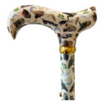 Foldable walking stick with owls - Classic Canes Folding Stick Owls - 4845D