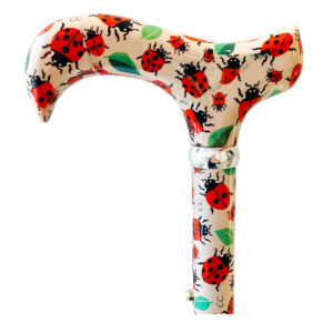 Foldable ladybug patterned walking stick - Classic Canes Folding Walking Stick Ladybirds - 4845A