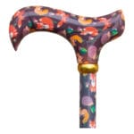 Adjustable derby animal print cane - 4843B Classic Canes Walking Stick