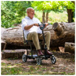 Lightweight foldable electric mobility scooter - eFOLDi Compass Scooter-8