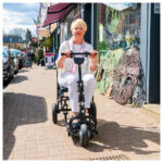 Lightweight portable folding electric scooter - eFOLDi Lite Scooter SUN0387
