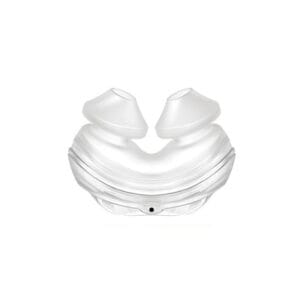 Clear Yuwell YP-01 nasal pillow cushion with two soft cone-shaped prongs