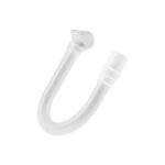 F&P Solo mask frame — white frame with attached flexible CPAP tube and grey perforated cushion shell