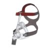Löwenstein Cara full face mask with clear cushion and red-grey headgear