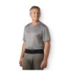 Man wearing the black Evergreen SI sacro belt low around the hips