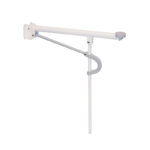 Etac OptimaL wall-mounted toilet armrest with its support leg