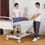 Four direction patient transfer sheet with handles - IM4115S Etac Immedia Slide Sheet SatinSheet 4D Midi-4D-Midi-2