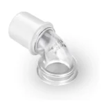 Philips DreamWear elbow — clear plastic 360° swivel elbow connector for the DreamWear CPAP mask