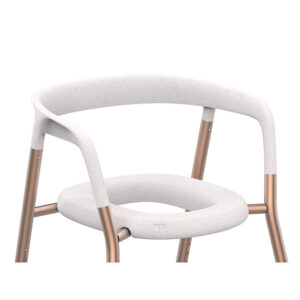 Freestanding adjustable toilet chair with armrests - LHM100 Trust Care Free-standing Toilet Chair Lets Help me