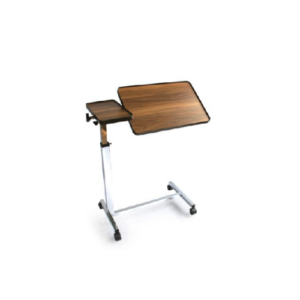 Adjustable tiltable overbed table with split surface - YU612 Yuwell Adjustable Overbed Table Tilt