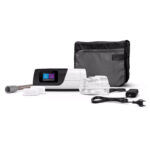 AirSense 11 AutoSet package contents with ClimateLine tubing filter travel bag and power adapter