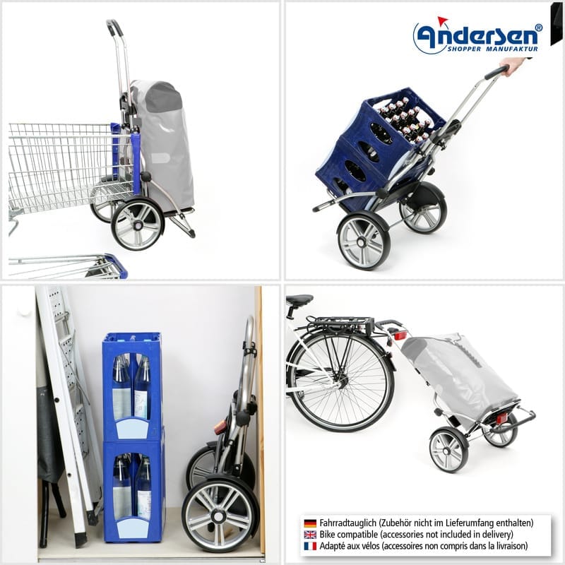 Andersen Shopping Trolley Royal Plus Fado 3.0 – 25 cm ball bearing wheels — additional view