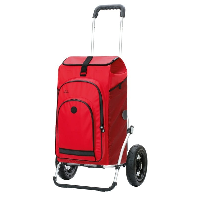 Andersen Royal Hydro 3.0 shopping trolley in red with 25 cm air wheels