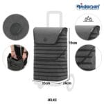 Andersen Shopping Trolley Royal Jelke 29 cm Ball Bearing Wheels — detail view Andersen Shopping Trolley Royal Jelke 29 cm Ball Bearing Wheels — detail view