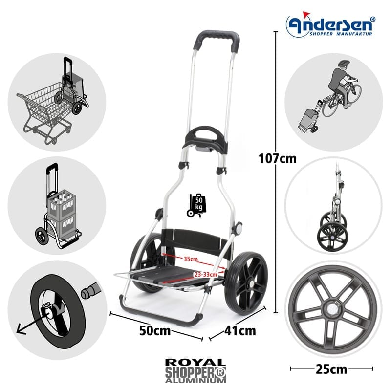 Andersen Shopping Trolley Royal Hydro 3.0 — side view
