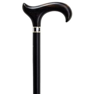 Gastrock Artdeco ebony — handmade Art Deco ebony derby cane