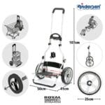 Andersen Shopping Trolley Royal Oli.P 3.0 — side view Andersen Shopping Trolley Royal Oli.P 3.0 — side view