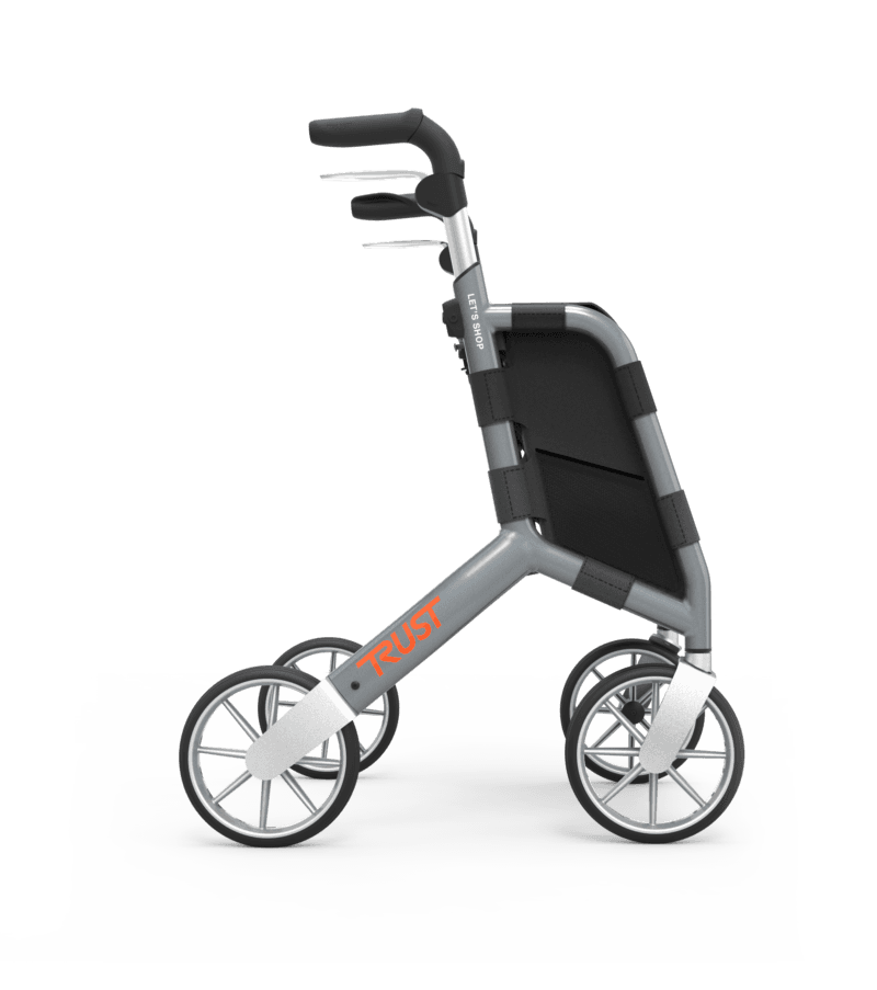 Trust Care Lets Shop Rollator — Silver
