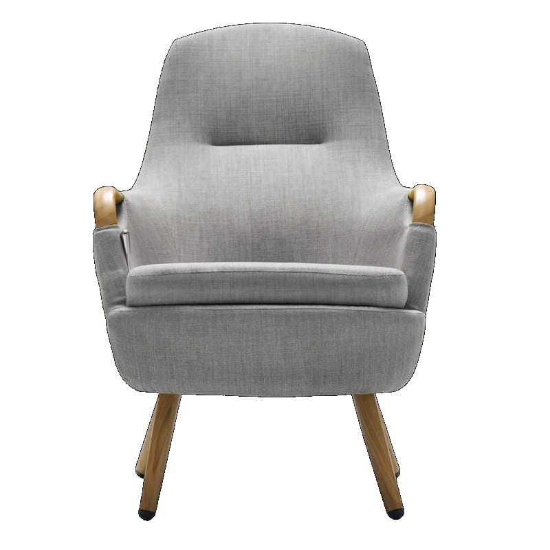 Trust Care Lets Sit Up sit-to-stand chair in grey, front view