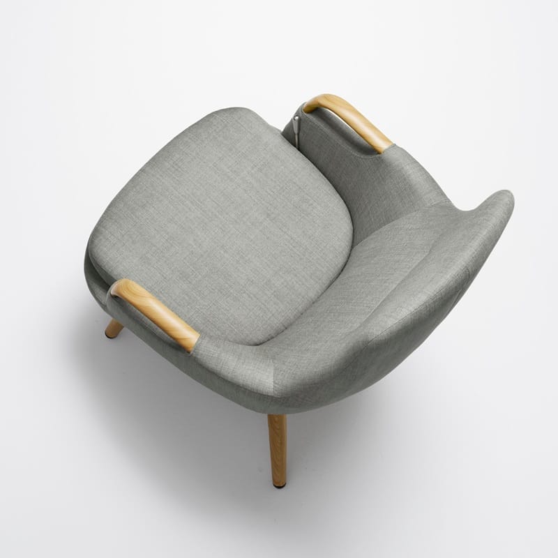 Trust Care Lets Sit Up sit-to-stand chair in grey, from above