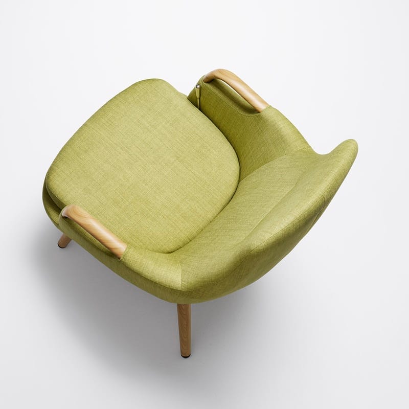 Trust Care Lets Sit Up sit-to-stand chair in green, from above
