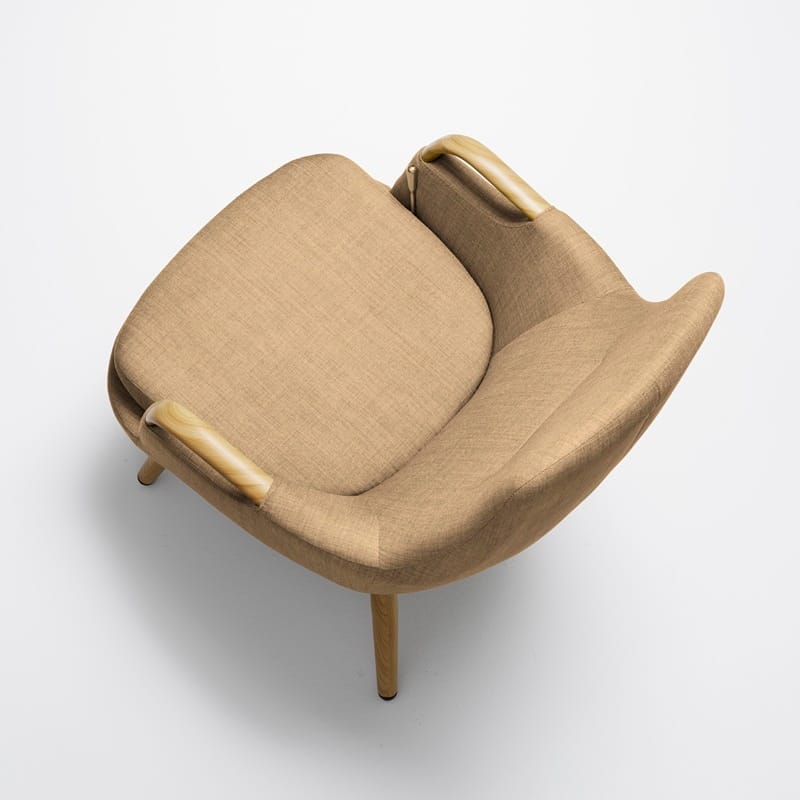 Trust Care Lets Sit Up sit-to-stand chair in beige, from above