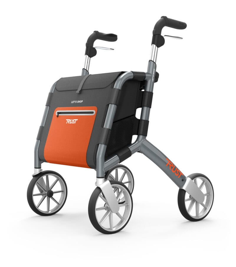 Trust Care Lets Shop — shopping rollator with removable basket