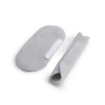 Philips DreamWear soft wraps — pair of grey fabric sleeves with hook-and-loop closure for the DreamWear mask side straps